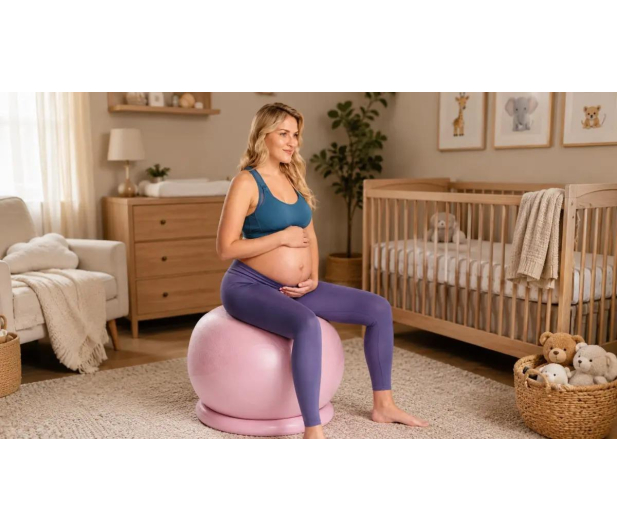 MOMCOZY Piłka porodowa MB01 BIRTHEASE, różowa - 1594815 - zdjęcie 3